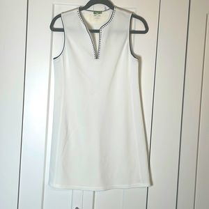 Tory Burch sport tennis dress white and navy Medium